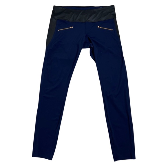 ADAY Throw And Roll Leggings Tights Navy Size L - Picture 4 of 12